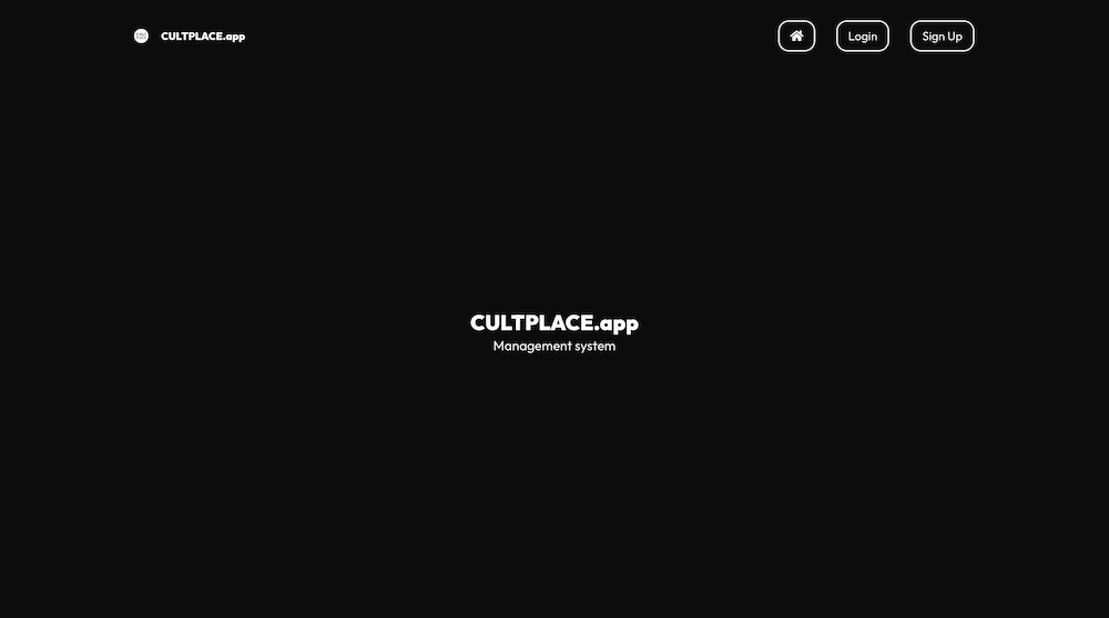 Cultplace.app website, made by Ulysse Lacour